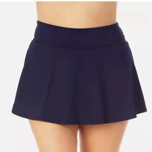 Anne Cole Soft Band Swim skirt navy blue - 16W